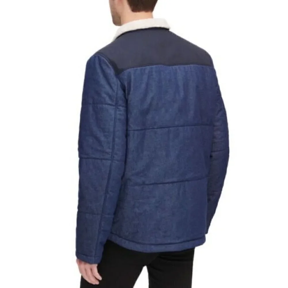 Levi’s men’s woodsman mixed media denim jacket